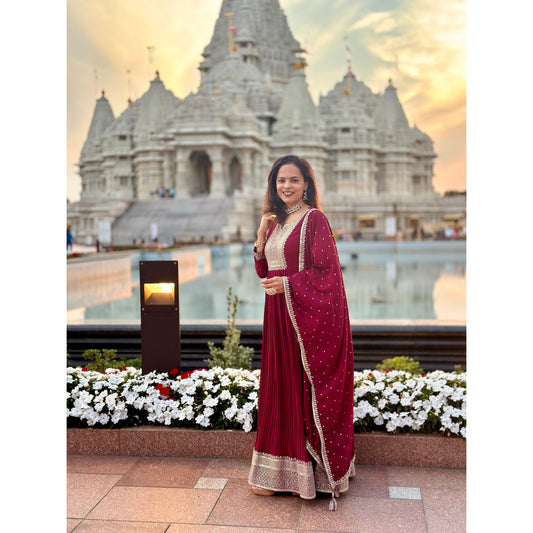 Festive Wear Anarkali Set for Diwali/Festive Wear