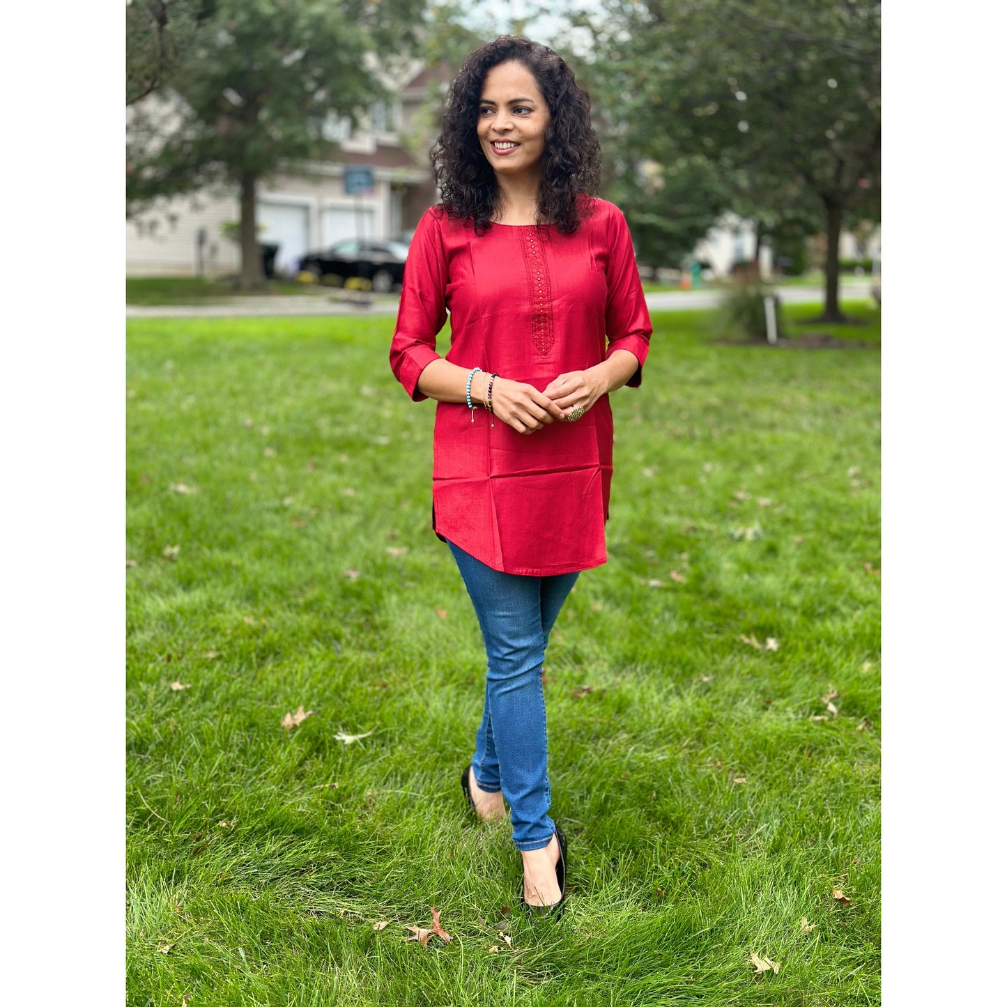 Red Short Kurti