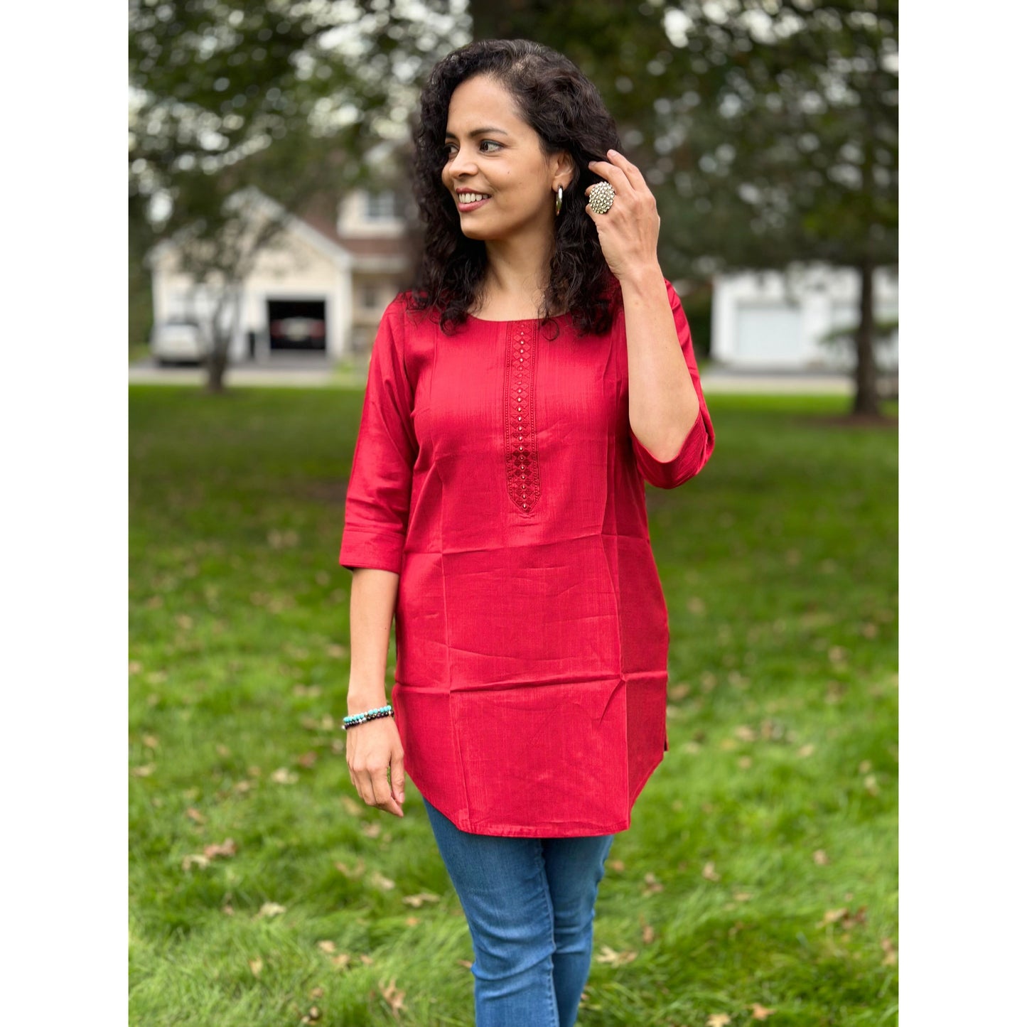 Red Short Kurti