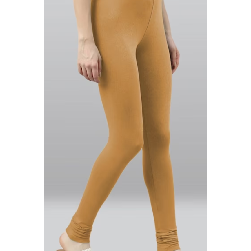 Mustard Yellow Shiny Chudi bottoms/Leggings