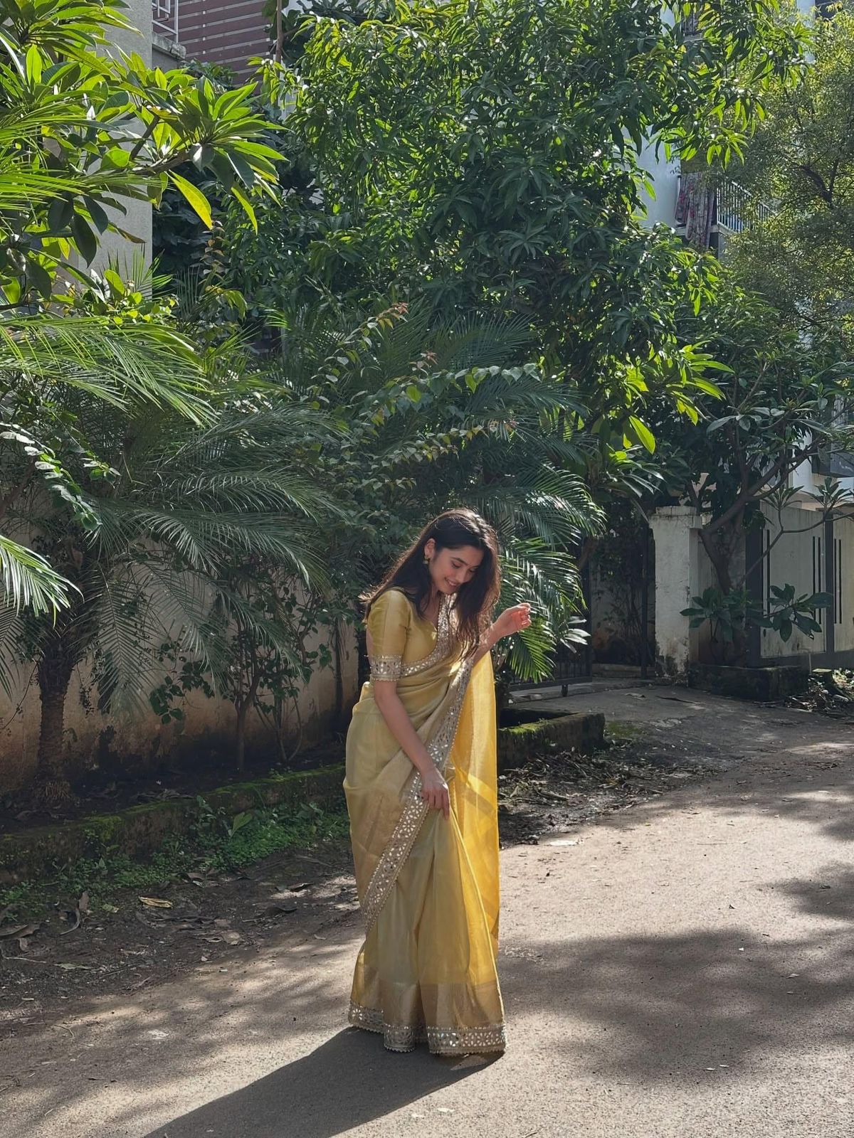 Ready to wear Saree : Butter Yellow