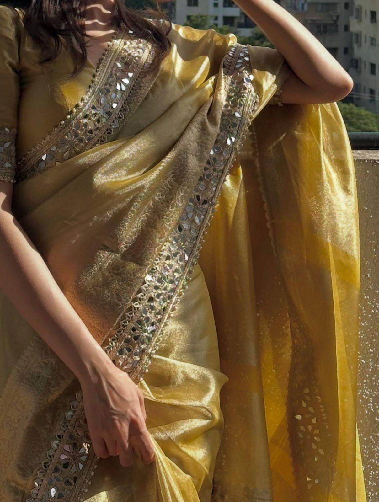 Ready to wear Saree : Butter Yellow