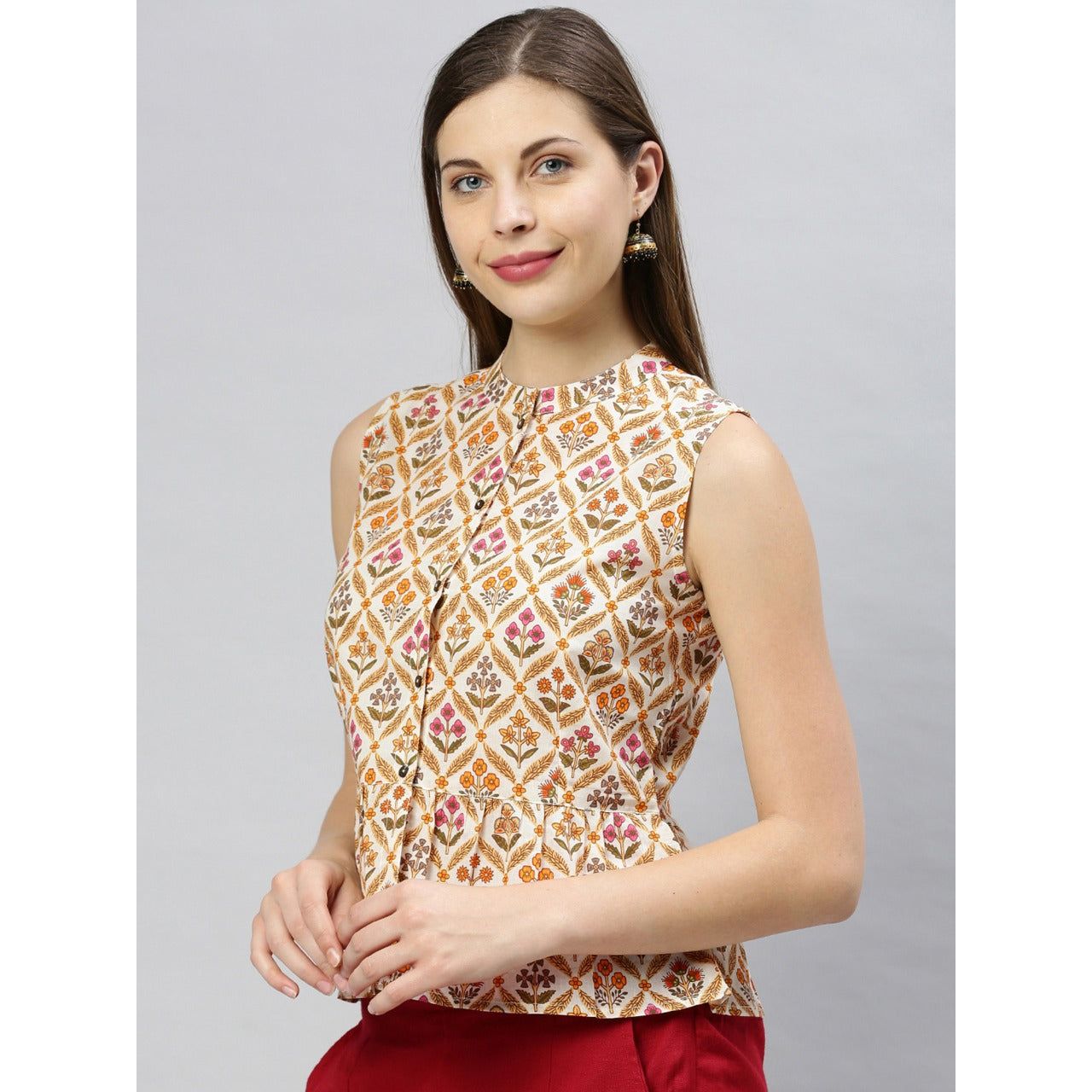 Sleeveless Short Kurti for Women